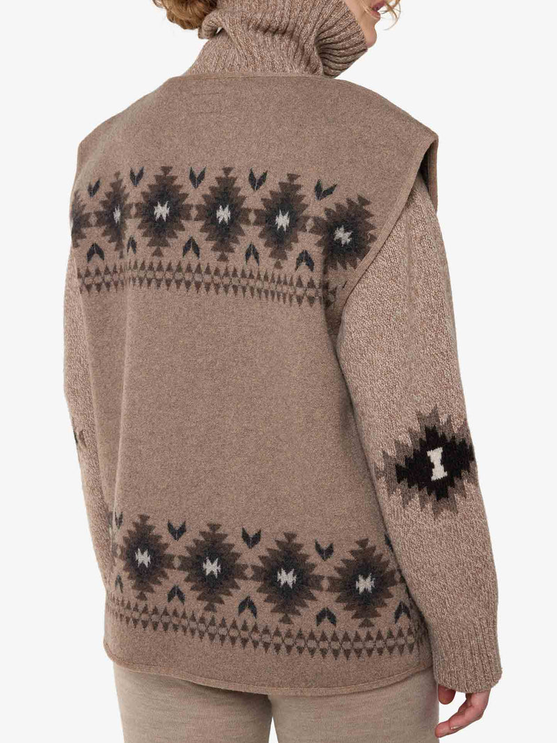 WE NORWEGIANS HOVDEN VEST IN SAND