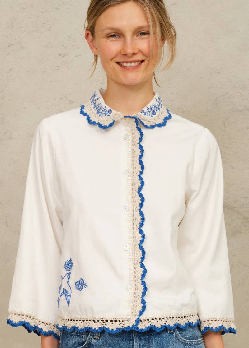 M.A.B.E FRADY CROCHET-TRIM TOP | STIL Lifestyle