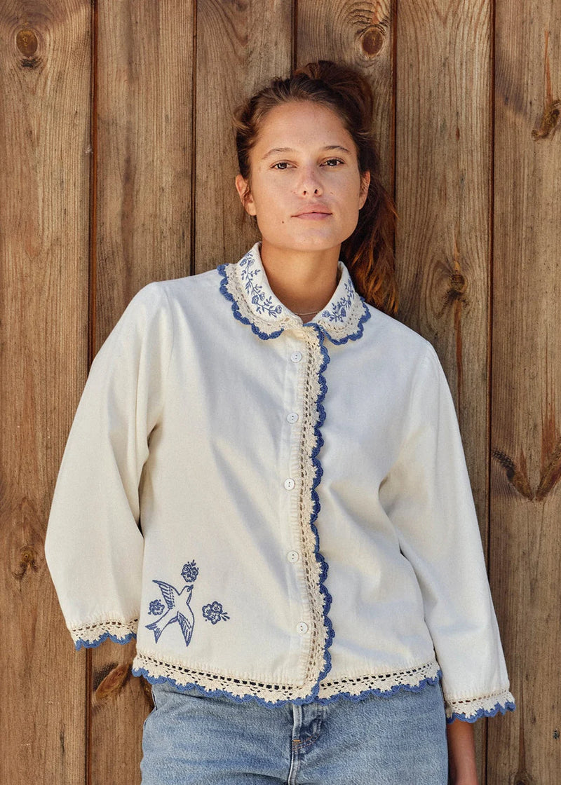 M.A.B.E FRADY CROCHET-TRIM TOP | STIL Lifestyle