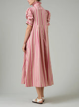THIERRY COLSON VENETIA DRESS IN CAPRI STRIPES