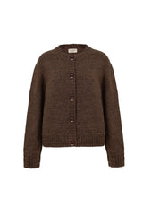 HERD BRAMPTON CARDIGAN IN PEAT