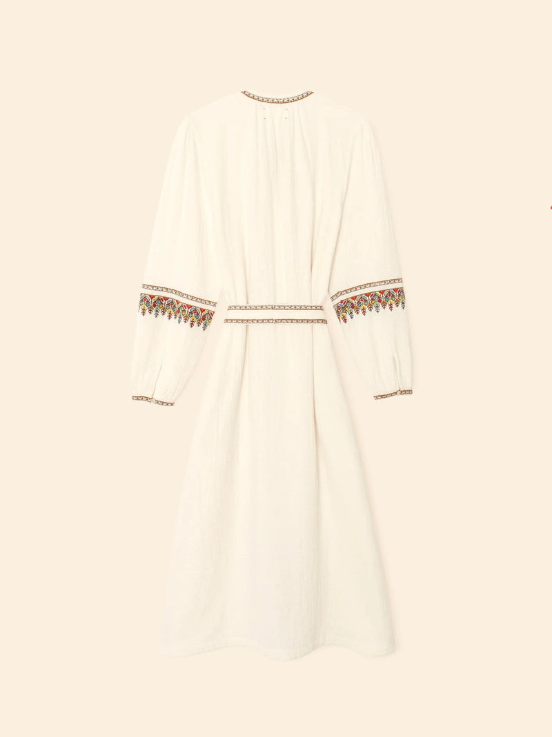 XIRENA GABRIELLA DRESS IN OYSTERETTE