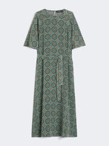 WEEKEND MAX MARA SILK CREPE DE CHINE DRESS IN LIGHT BLUE