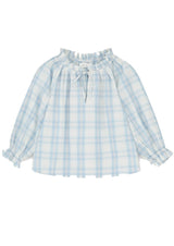 SKALL STUDIO NEWMOON BLOUSE IN VINTAGE CHECK