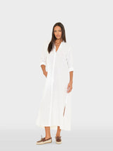 XIRENA BODEN DRESS IN WHITE