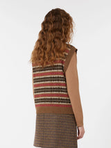 WEEKEND MAX MARA JAQUARD WOOL & ALPACA SWEATER-VEST