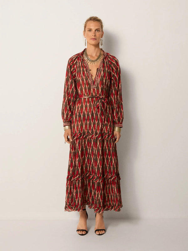 MAISON HOTEL LOULOU DRESS IN VOLCANO