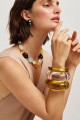 LIZZIE FORTUNATO MISTFLOWER NECKLACE IN LIMONCELLO