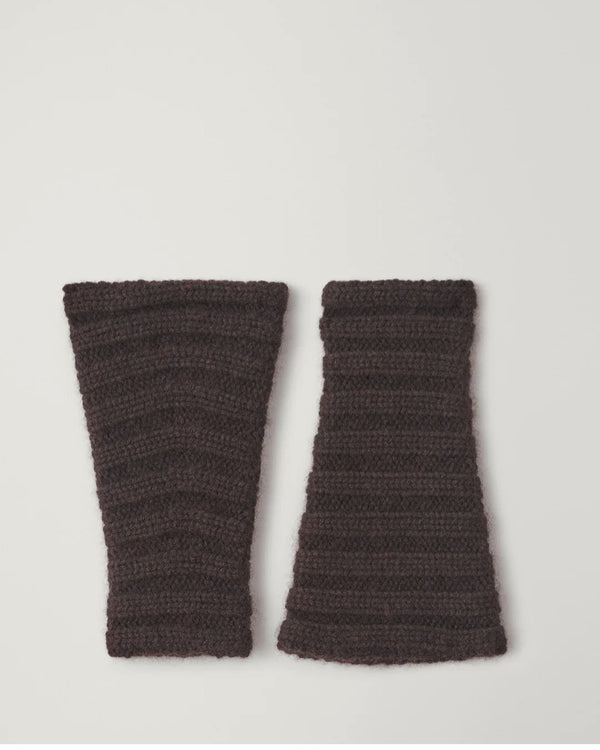 LISA YANG ZARIE ARM WARMERS IN DARK OAK