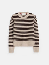 ALEX MILL MARAIS STRIPED SWEATER IN WASHED CASHMERE