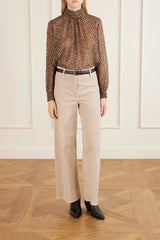 NILI LOTAN MEGAN COTTON-BLEND CORDUROY PANTS