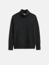 ALEX MILL MACY TURTLENECK IN CHARCOAL CASHMERE