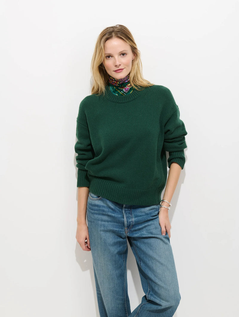 ALEX MILL NOTTINGHILL SWEATER IN GREEN