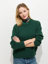 ALEX MILL NOTTINGHILL SWEATER IN GREEN
