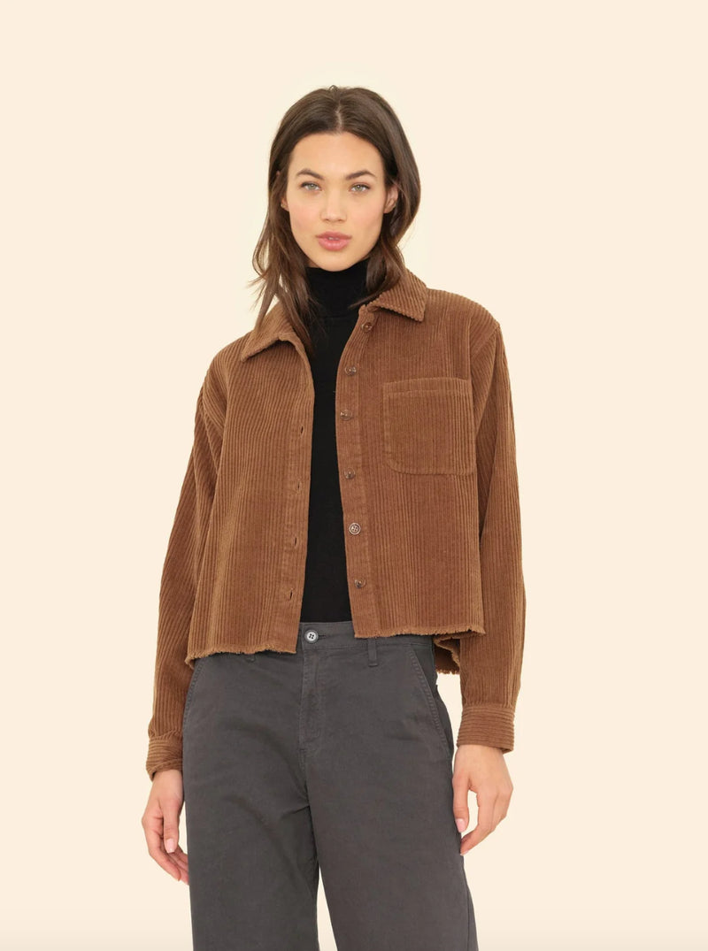 XIRENA BENJI JACKET IN BROWN SABLE