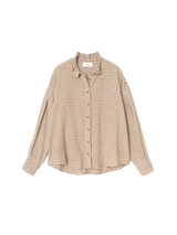 XIRENA JENSEN SHIRT IN NATURAL CHECK
