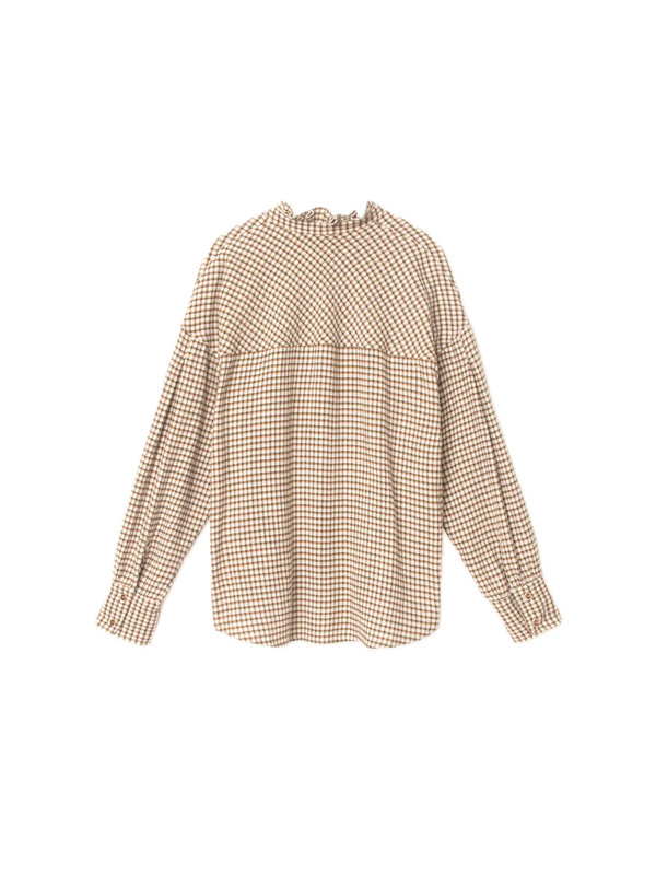 XIRENA JENSEN SHIRT IN NATURAL CHECK