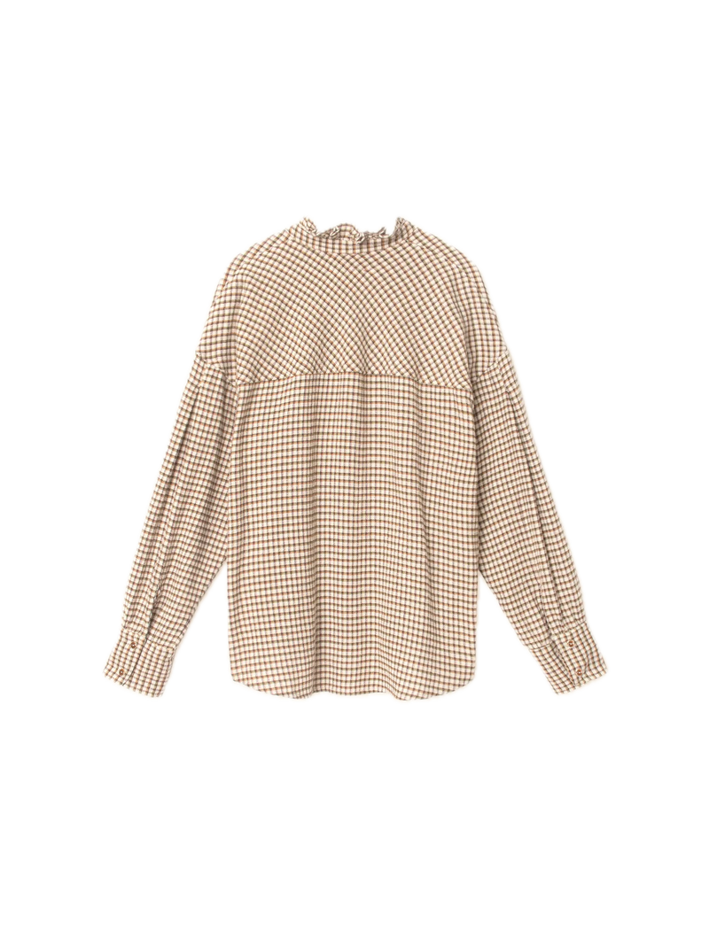 XIRENA JENSEN SHIRT IN NATURAL CHECK