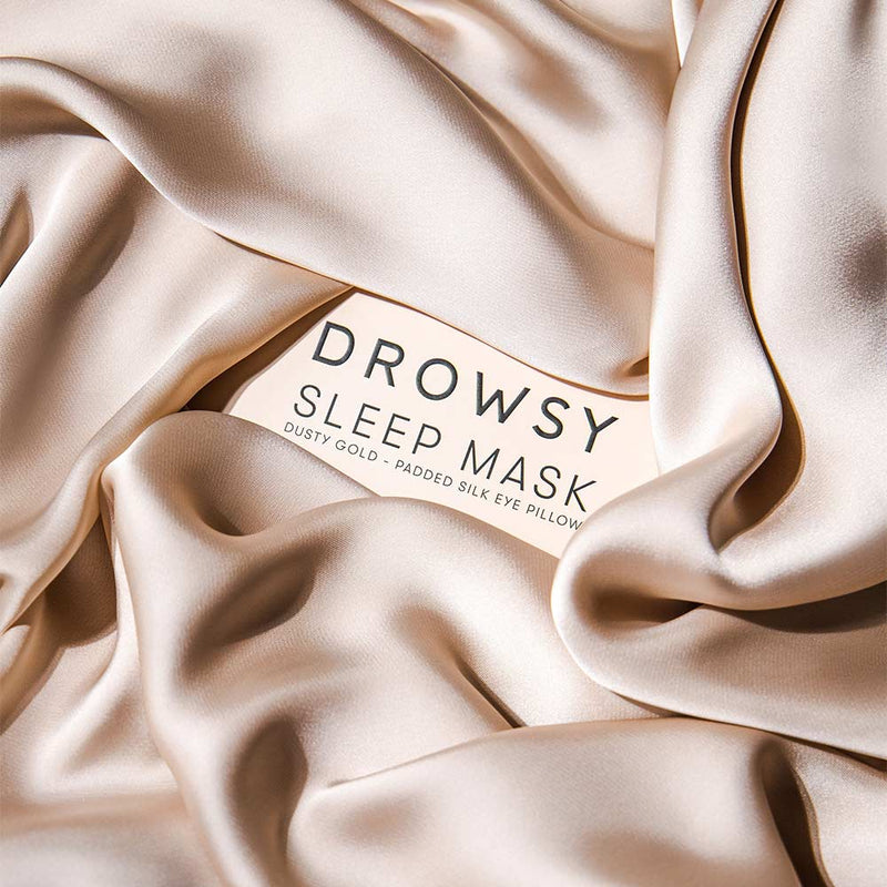 DROWSY DUSTY GOLD SLEEP MASK