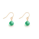 WANDERLUST GREEN QUARTZ SEAFOAM EARRINGS