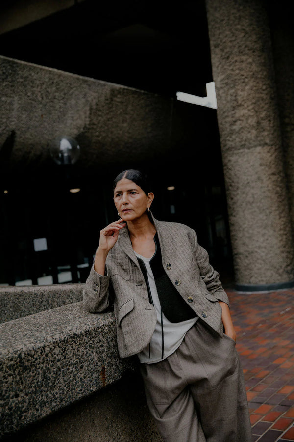 STUDIO WYLDER GEORGE JACKET IN LICHEN