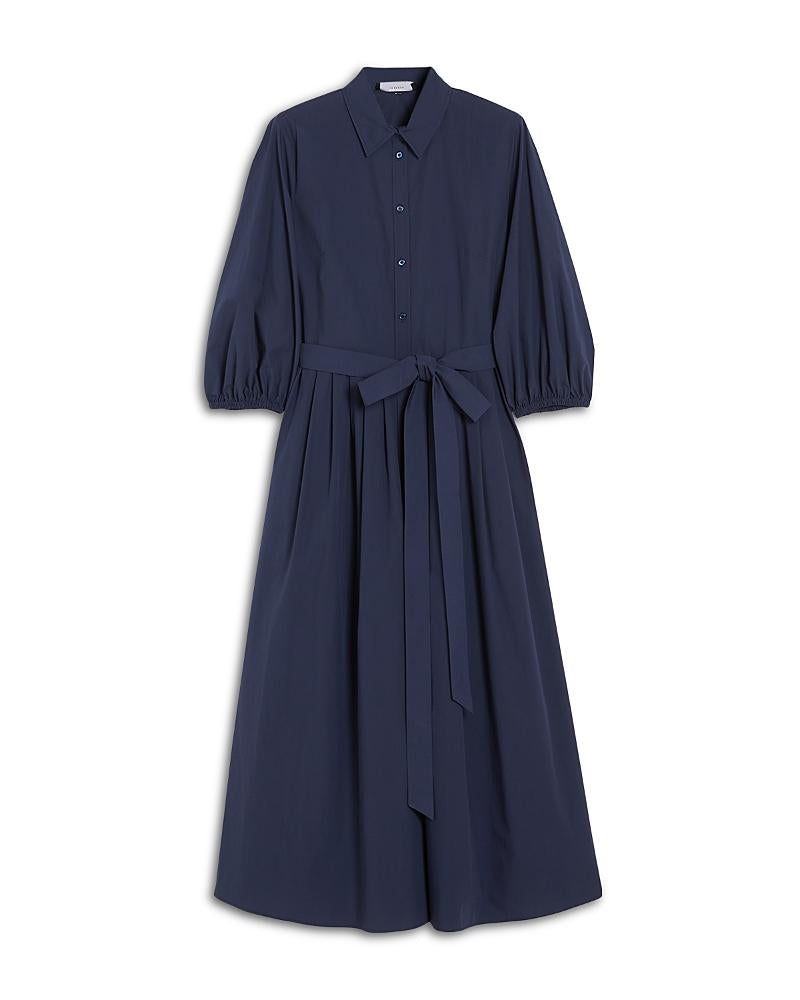 WEEKEND MAX MARA KENTIA DRESS IN NAVY POPLIN