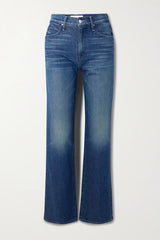 MOTHER THE KICK IT HIGH-RISE STRAIGHT LEG JEANS