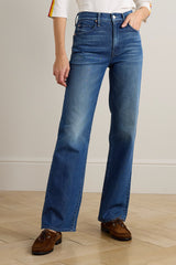 MOTHER THE KICK IT HIGH-RISE STRAIGHT LEG JEANS