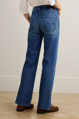 MOTHER THE KICK IT HIGH-RISE STRAIGHT LEG JEANS