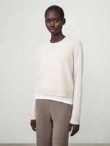 LISA YANG MABLE SWEATER IN OYSTER