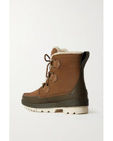 SOREL TORINO II leather, suede and canvas ankle boots