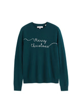 CHINTI & PARKER MERRY CHRISTMAS CASHMERE BLEND SWEATER