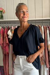 LOUP CHARMANT MARINA RUFFLED COTTON-VOILE TOP - EXCLUSIVE Sold Out