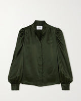 FRAME GILLIAN SILK-CHARMEUSE BLOUSE Sold Out