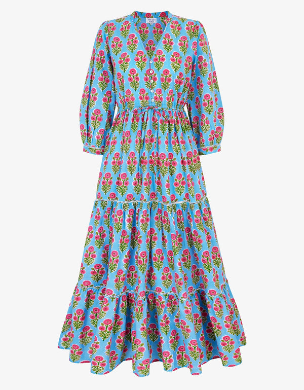 PINK CITY PRINTS MARIA DRESS IN ISLAND BUTA