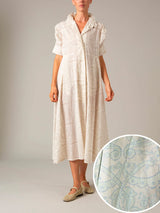 THIERRY COLSON VENETIA DRESS ELIZABETHAN BLOCK PRINT