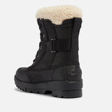 SOREL TORINO II PARC SHEARLING TRIMMED LEATHER ANKLE BOOTS