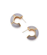 LIZZIE FORTUNATO ZELLIGE HOOPS IN BLUE LACE