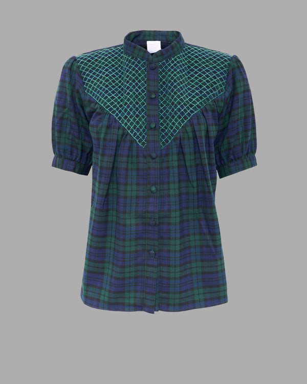 LORETTA CAPONI IOLE TOP IN COURMAYER