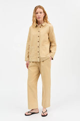 SKALL STUDIO JIN OVERSHIRT IN NOISETTE