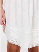 M.A.B.E. LORIA LACE SUN DRESS IN ECRU