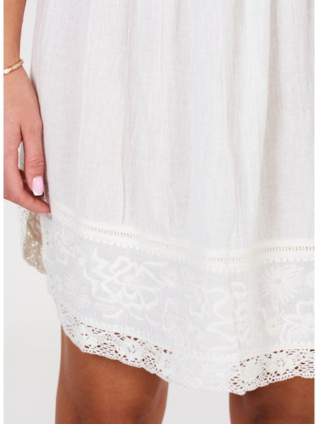 M.A.B.E. LORIA LACE SUN DRESS IN ECRU