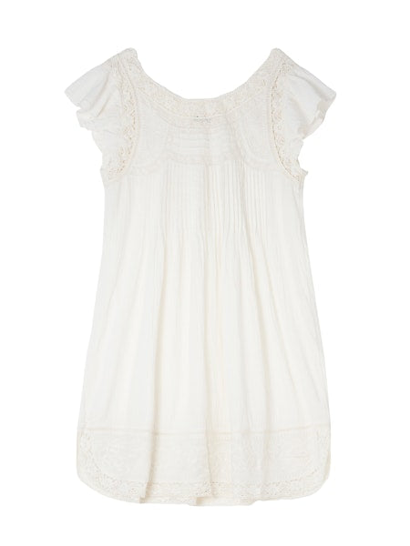 M.A.B.E. LORIA LACE SUN DRESS IN ECRU