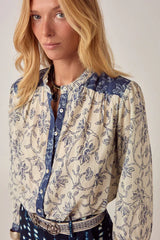 MAISON HOTEL CLEO BLOUSE IN WHITE FUJI