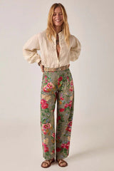 MAISON HOTEL VIRGINIA BLOUSE IN LINEN SOLSTACE