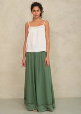 M.A.B.E. SERI MAXI SKIRT IN GREEN