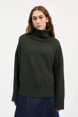 SKALL SILENE OVERSIZED SWEATER IN DARK GREEN
