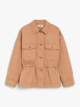 WEEKEND MAX MARA COTTON & LINEN JACKET WITH DRAWSTRING