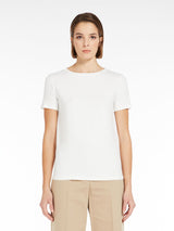 WEEKEND MAX MARA BASIC TEE IN WHITE