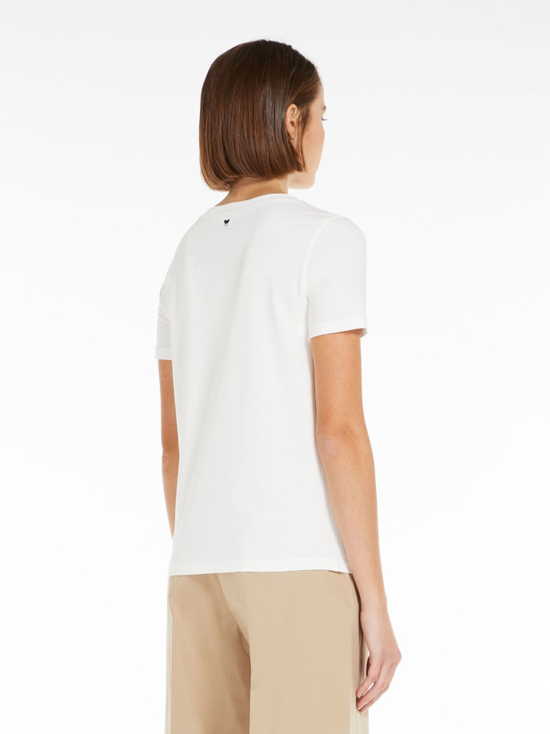 WEEKEND MAX MARA BASIC TEE IN WHITE